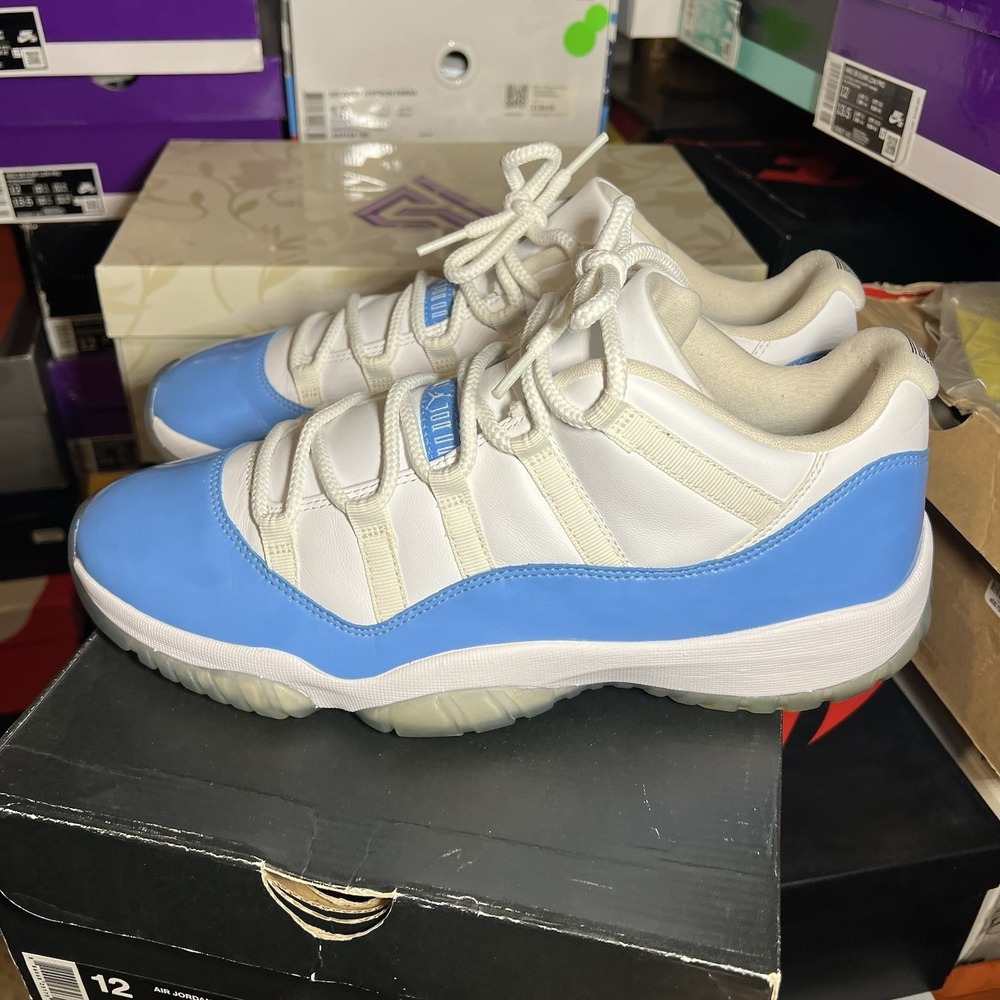 Air Jordan Retro 11‎ Low UNC White Blue Sneakers